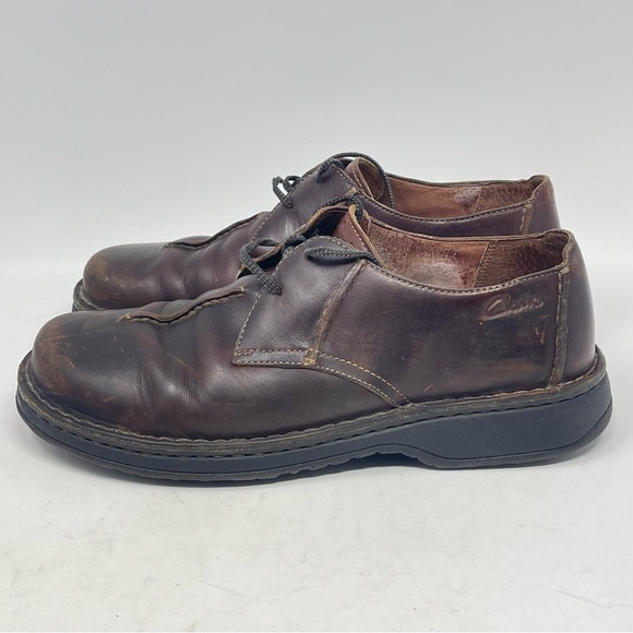 Clarks Active Air Shoes Mens 10.5 M Brown Leather Bicycle Toe Casual Comfort main image 7